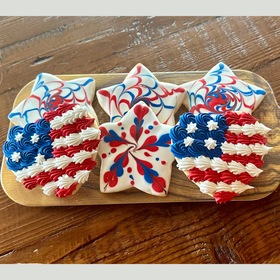 Assorted Patriotic Holiday Cookies